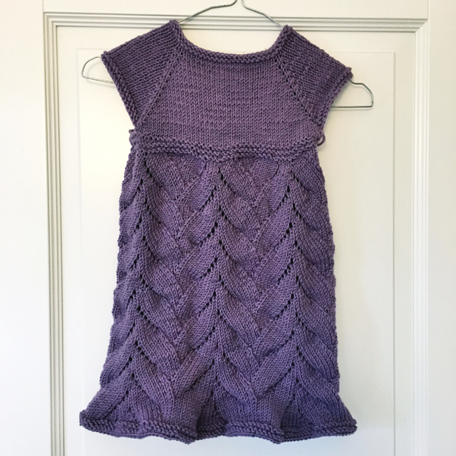 knitted baby dress