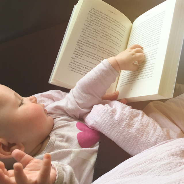 baby and book