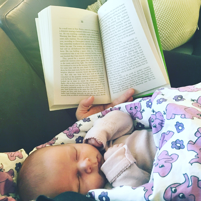 reading with baby