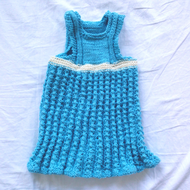 knitted baby dress