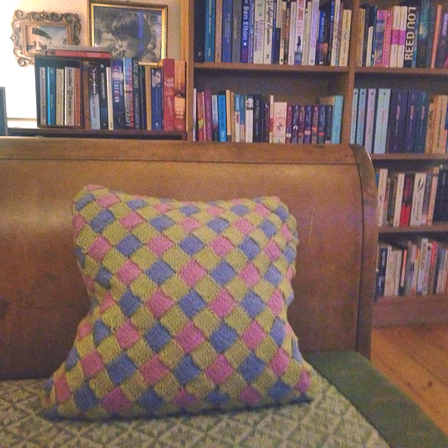 knitted pillow case