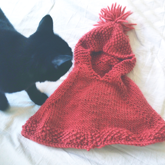 knitted baby poncho