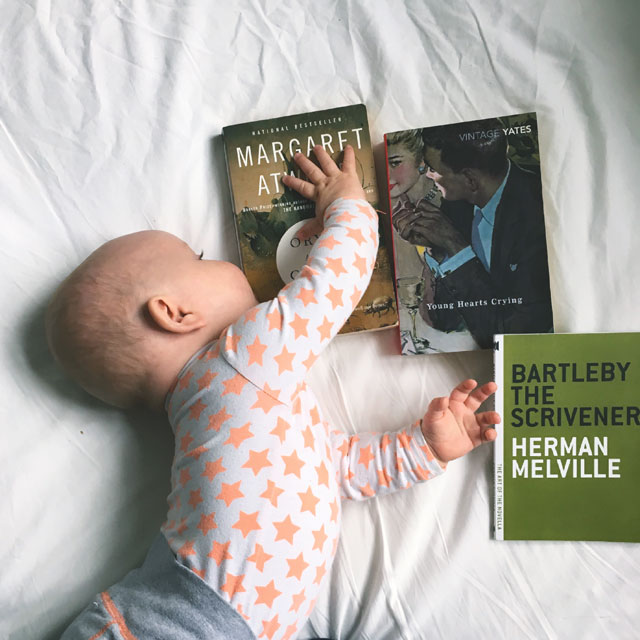 books and baby