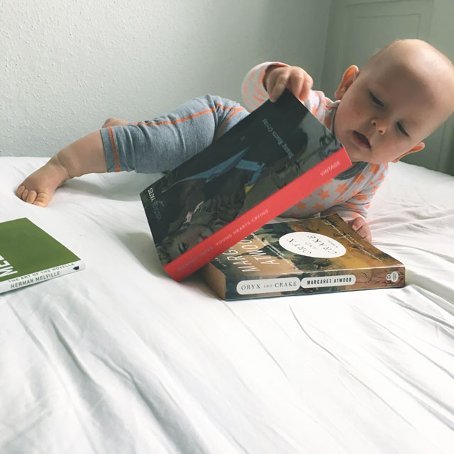 books and baby