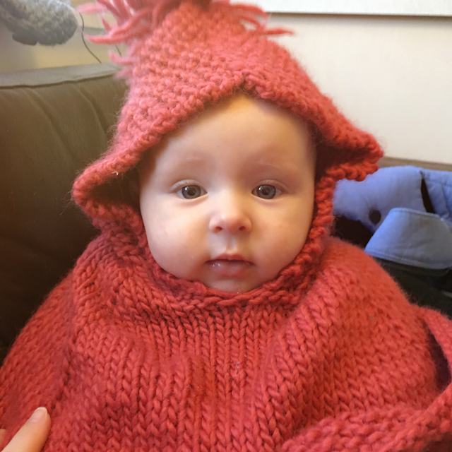 baby knitted poncho